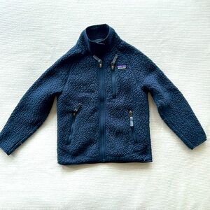 Patagonia Retro Pile Jacket, Navy Blue, Kids XS 5-6.